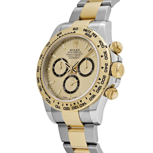 Rolex Daytona Yellow Gold Stainless Steel Champagne Dial