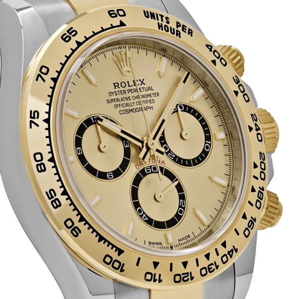 Rolex Daytona Yellow Gold Stainless Steel Champagne Dial