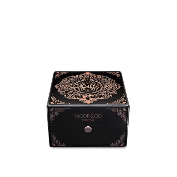Jacob & Co. 'The Casino Tourbillon' CA100.40.AA.AA.ABALA Rose Gold Black Onyx Dial Limited Edition
