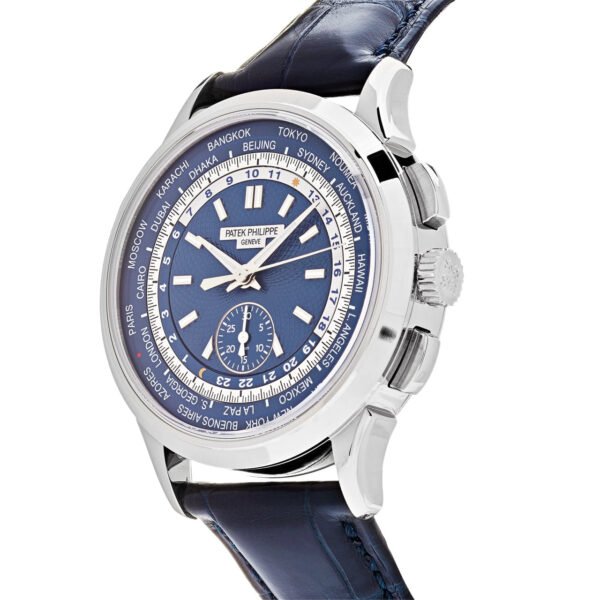 Patek Philippe Complications 5930G-010 World Time Flyback Chronograph White Gold Blue Dial (2020)