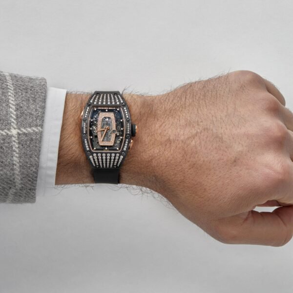 Richard Mille RM 037 Rose Gold Carbon TPT Diamond Set Skeleton Dial (2022)