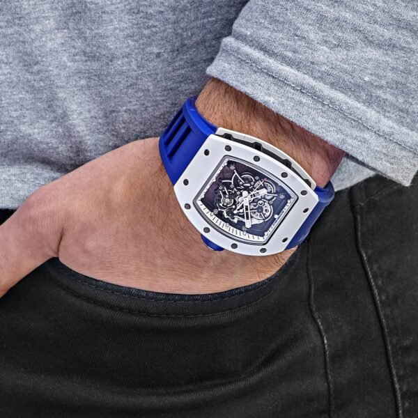Richard Mille RM 055 Bubba Watson Japan Edition White Ceramic Titanium Blue Rubber (2015)
