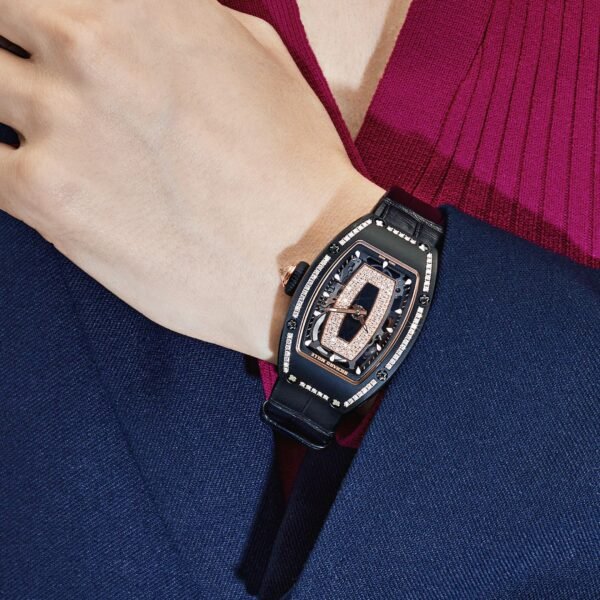 Richard Mille RM 07-01 'Ladies' Black Ceramic Black Lips Diamond Bezel