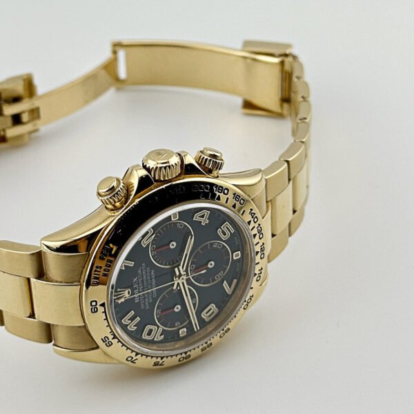 Rolex Daytona 116508 Yellow Gold Blue Racing Arabic Dial