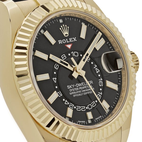 Rolex Sky-Dweller 336238 Yellow Gold Bright Black Dial (2024)