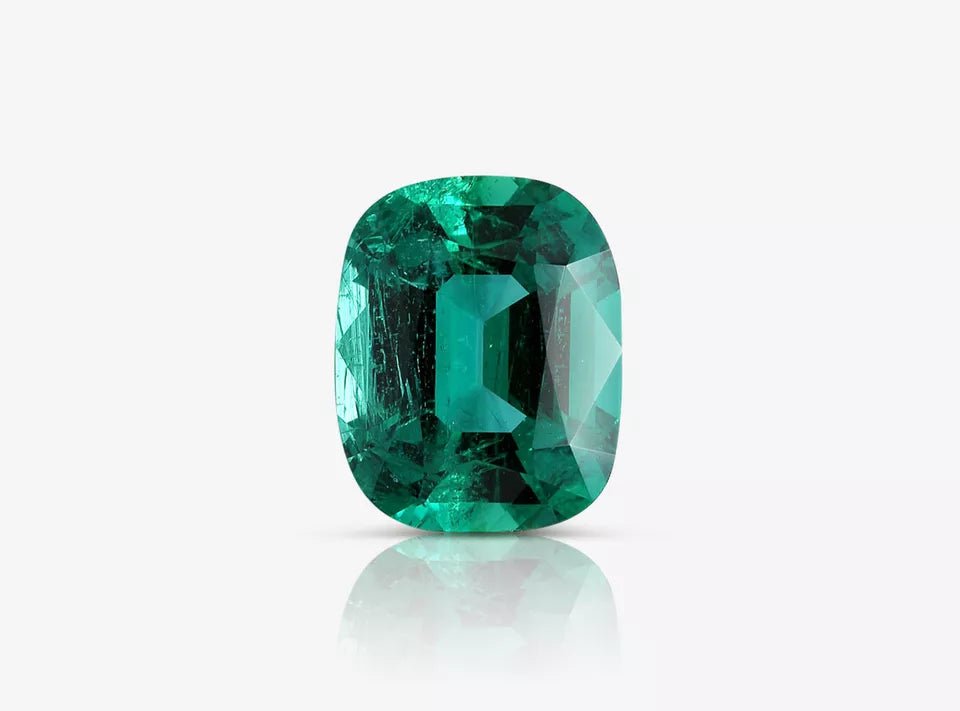 16.36 Carat Natural Loose Emerald, Green, Cushion AGL Certified Handmade Jewelry