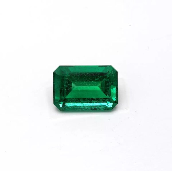 6.42 Carat Natural Loose Emerald, Green Rectangular, AGL Certified Fine Jewelry