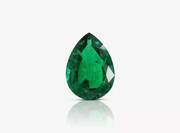 5.28 Carat Natural Loose Emerald, Vivid Green, Pear GRS Certified Fine Jewelry