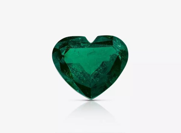 8.58 Carat GRS Certified Natural Emerald for Custom Jewelry Making, Heart Shape