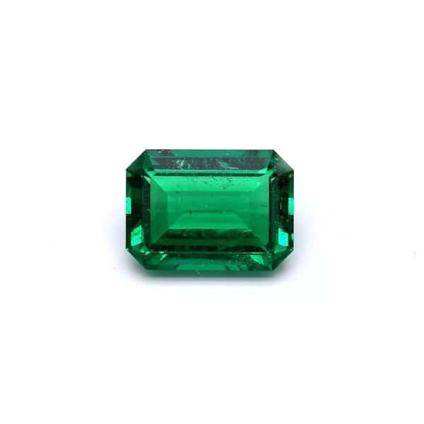 4.31 Carat Natural Loose Emerald, Green Rectangular, AGL Certified Fine Jewelry
