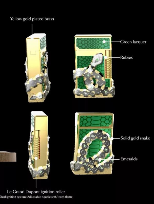 S.T.DUPONT YEAR OF T H E SNAKE HIGH JEWELRY PRODUCTS-