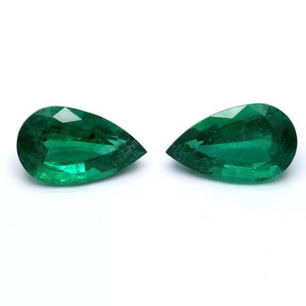 6.52 Carat AGL Certified Natural Emerald Pear-Shape Cut Stone for Jewelry Making