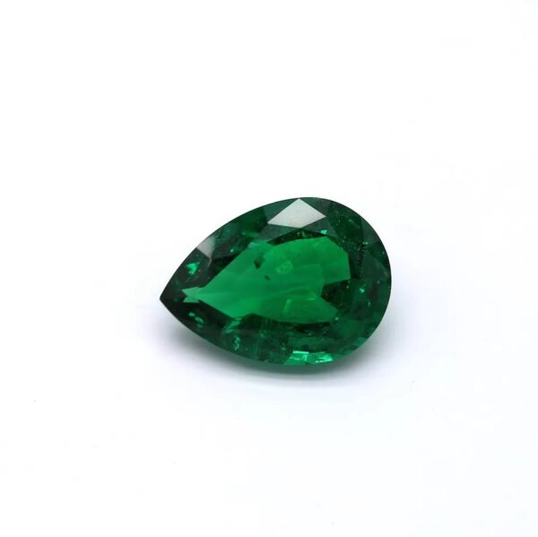 5.28 Carat Natural Loose Emerald, Vivid Green, Pear GRS Certified Fine Jewelry