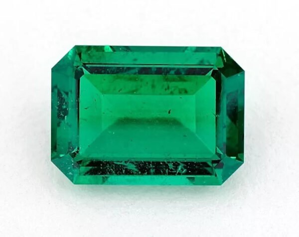 4.31 Carat Natural Loose Emerald, Green Rectangular, AGL Certified Fine Jewelry