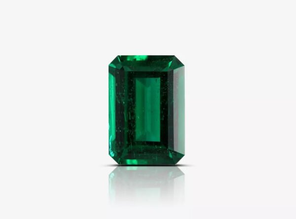 3.81 Carat Natural Loose Emerald, Green Rectangular, AGL Certified Fine Jewelry