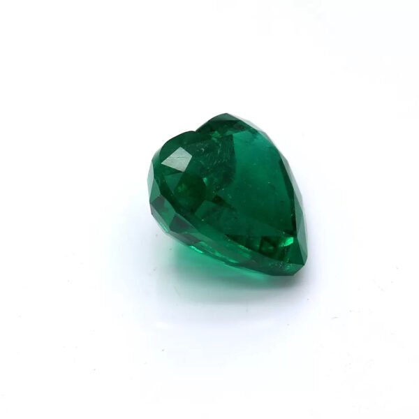 8.58 Carat GRS Certified Natural Emerald for Custom Jewelry Making, Heart Shape