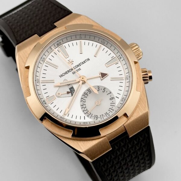 Vacheron Constantin Overseas Dual Time 7900V/000R-B336 Rose Gold Silver Dial