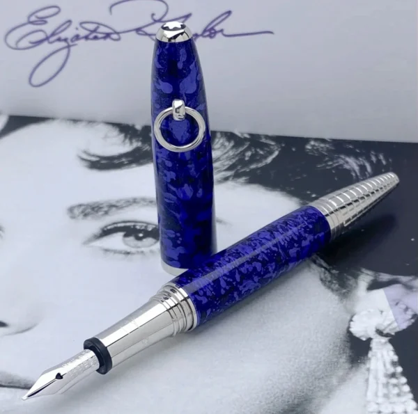 New In Box Montblanc Muses Edition Elizabeth Taylor Fountain Pen M Nib 125501