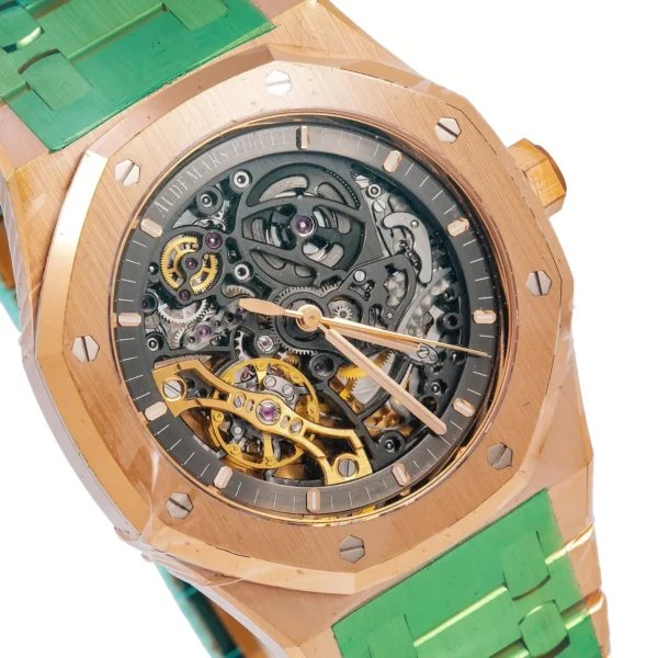Audemars Piguet Royal Oak Skeleton Rose Gold Watch 15407OR.OO.1220OR.01