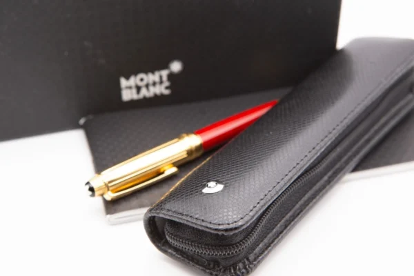 MONTBLANC Meisterstück Solitaire Mozart Coral Ballpoint Pen w/ Pen Pouch - MINT