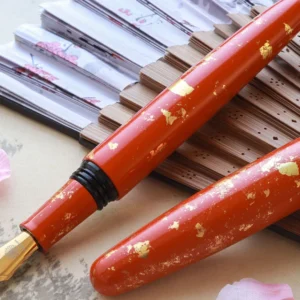 Wancher Dream Fountain Pen | Kyoto Urushi Kotoiro Fushimi Inari Taisha,Vermilion