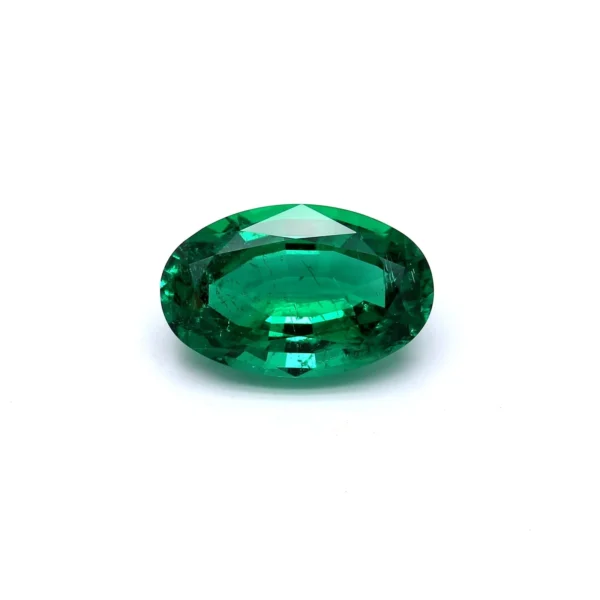 8.80 Carat AGL Certified Natural Emerald Stones for Jewelry Making, Oval Shape