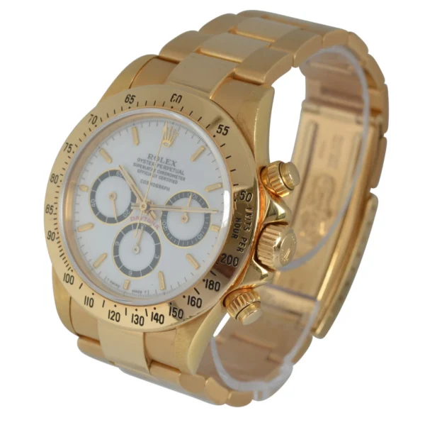 ROLEX Daytona 16528 Floating Porcelain dial R94 Series gold 18KT Full Set 1988’s