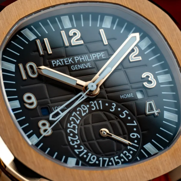 Patek Philippe Aquanaut 18kt Rose Gold Brown Dial 5164R Dual Zones Complete Set