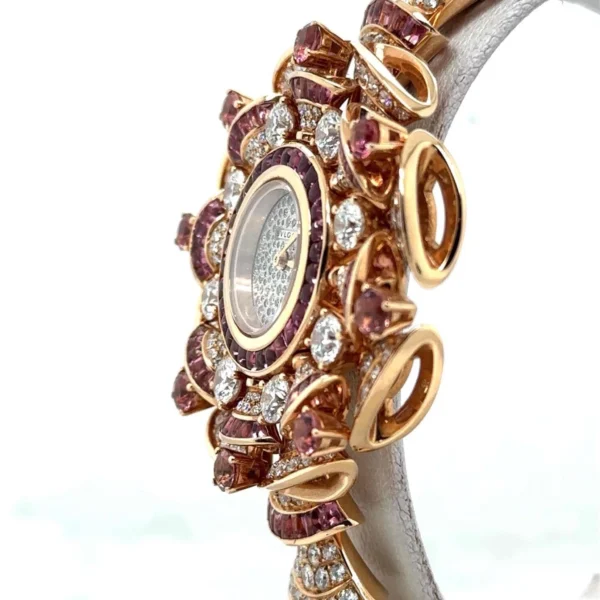 Bvlgari Diva's Dream Quartz 39mm 18k Rose Gold Diamonds/Sapphire Ladies 102562