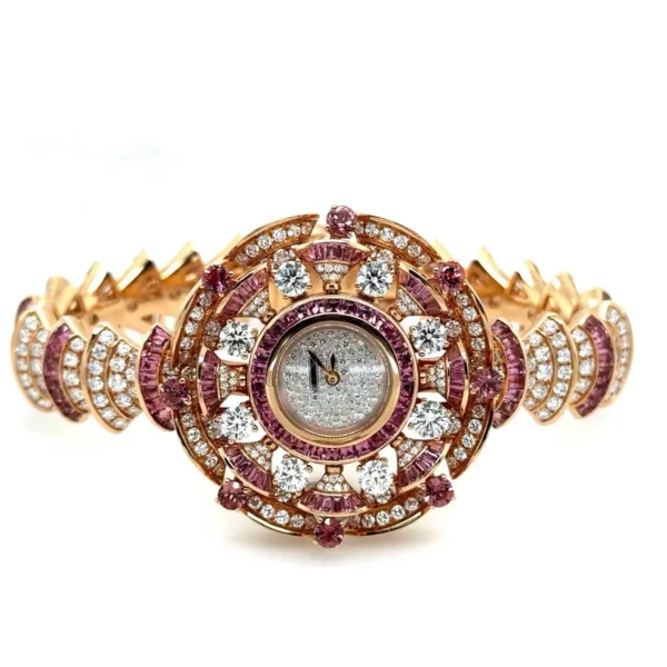 Bvlgari Diva's Dream Quartz 39mm 18k Rose Gold Diamonds/Sapphire Ladies 102562