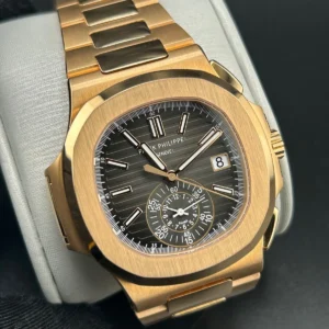 Patek Philippe Nautilus Watch 5980/1R -001 Rose Gold w/ Box and Papers