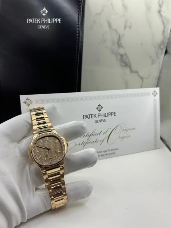 Patek Philippe Nautilus 7118/1200R-010 35mm Rose Gold Brown Dial Women's Watch