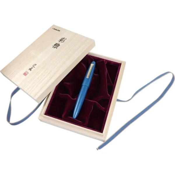 Sailor Iro-Miyabi Ebonite Fountain Pen Fukaai Medium Nib 10-1584-440