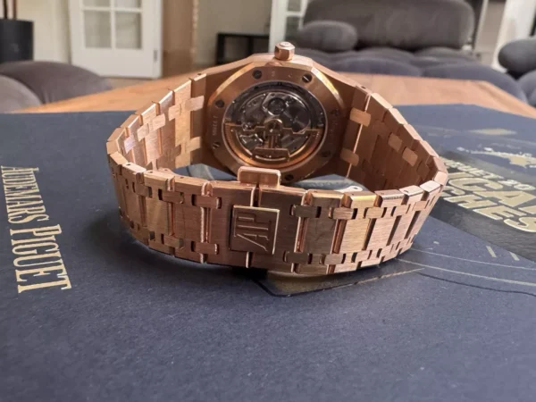 Audemars Piguet Royal Oak 39mm Jumbo Extra Thin Blue Dial Rose Gold