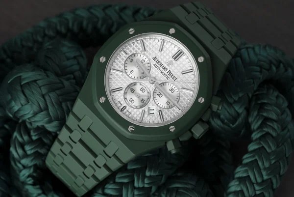 Audemars Piguet Royal Oak Chrono 41mm 26320ST.OO.1220ST.02 Custom Green Ceramic