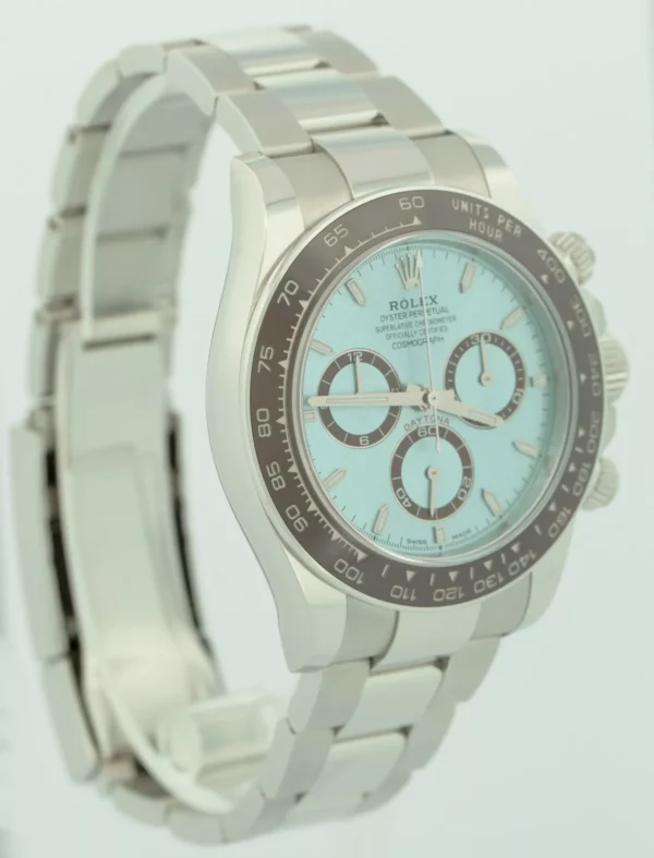 NEW RELEASE 2023 PAPERS Rolex Daytona Platinum GLACIER BLUE 40 126506 Watch BOX