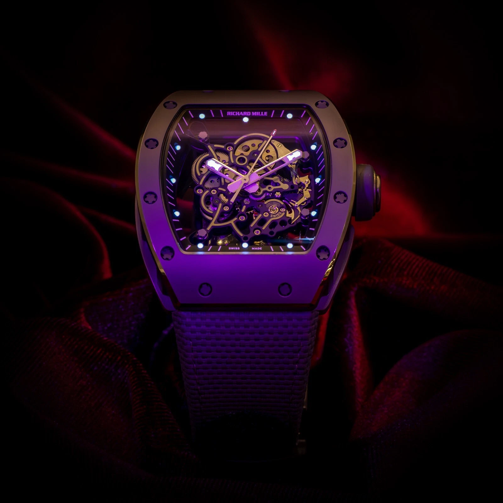 Richard Mille Bubba Watson Black Ceramic Skeleton Dial RM055 Box & Papers