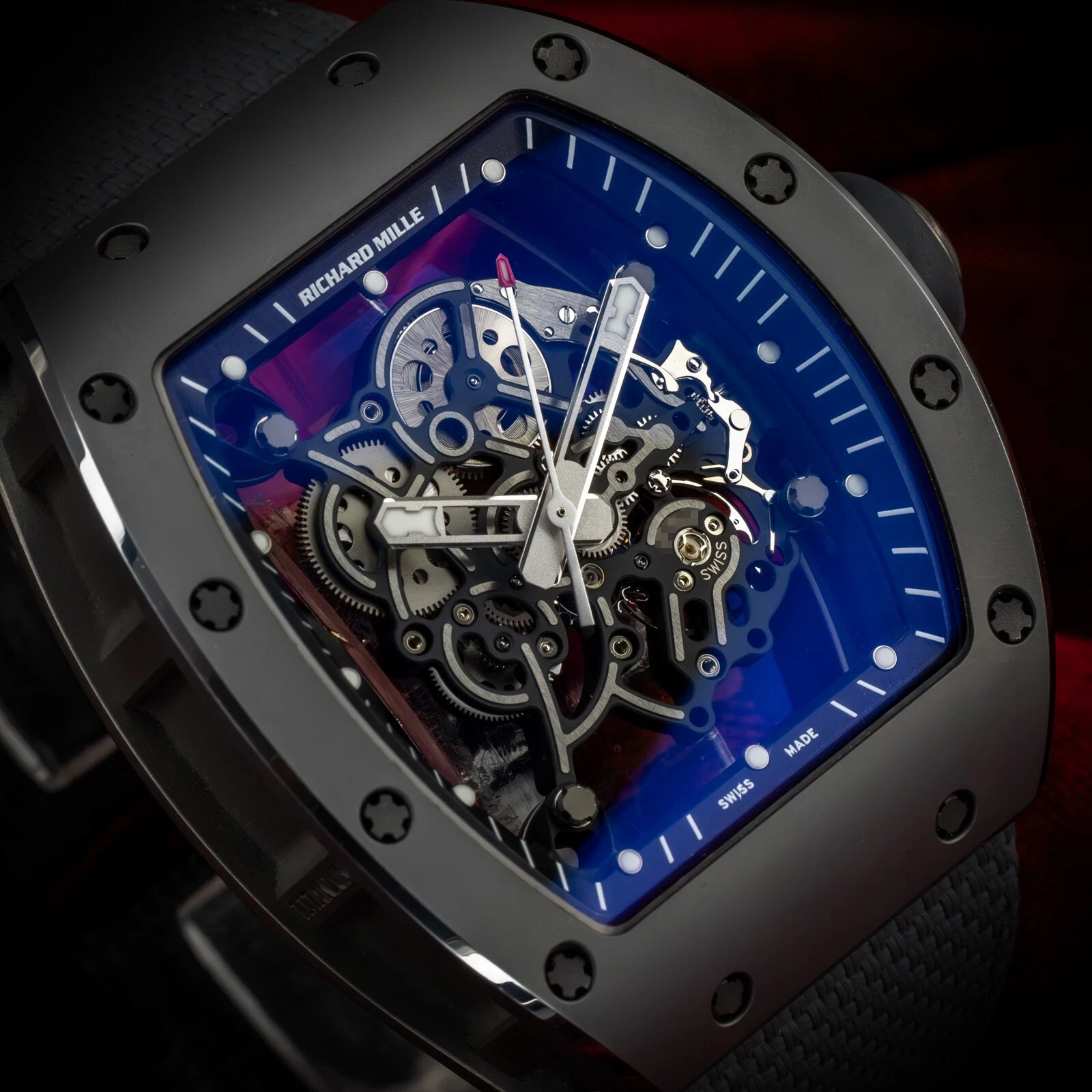 Richard Mille Bubba Watson Black Ceramic Skeleton Dial RM055 Box & Papers