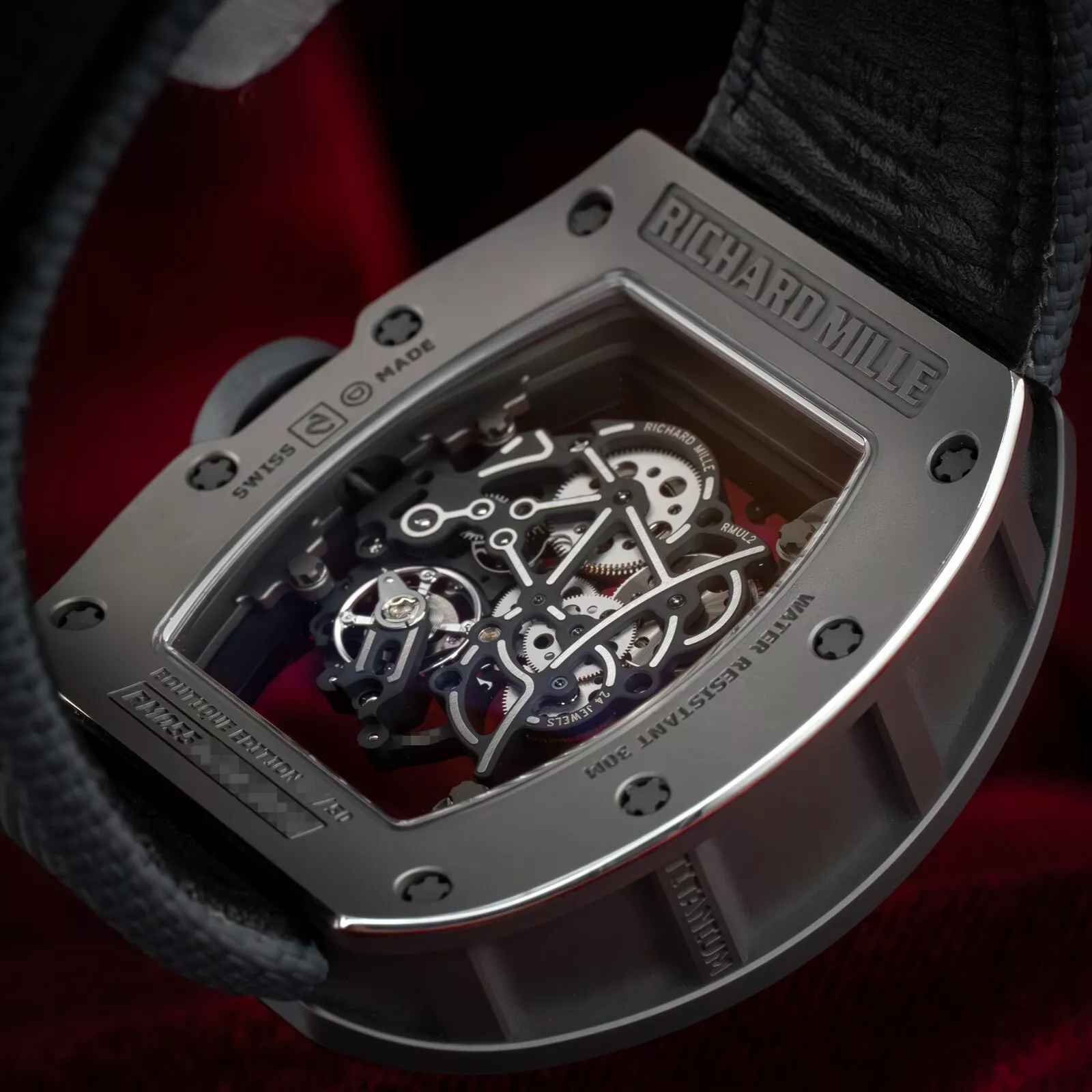 Richard Mille Bubba Watson Black Ceramic Skeleton Dial RM055 Box & Papers