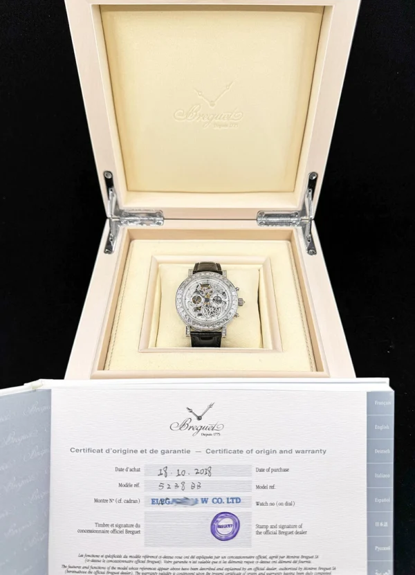 Breguet Classique 5238BB/10/9V6/DD00 18K White Gold With Diamonds Men's Watch