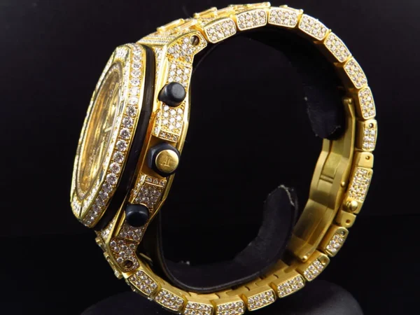 Mens 42 MM Audemars Piguet Royal Oak Offshore 18k Yellow Gold with 38 Ct Diamond