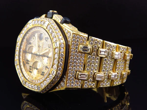 Mens 42 MM Audemars Piguet Royal Oak Offshore 18k Yellow Gold with 38 Ct Diamond