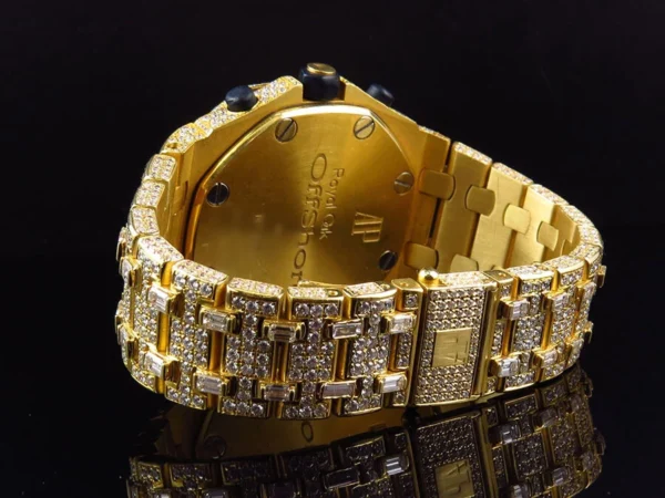 Mens 42 MM Audemars Piguet Royal Oak Offshore 18k Yellow Gold with 38 Ct Diamond
