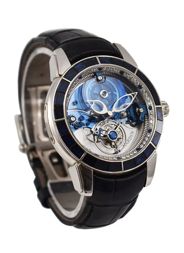ULYSSE NARDIN Royal Blue Tourbillon with Sapphire Bezel in Platinum