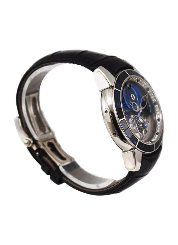 ULYSSE NARDIN Royal Blue Tourbillon with Sapphire Bezel in Platinum