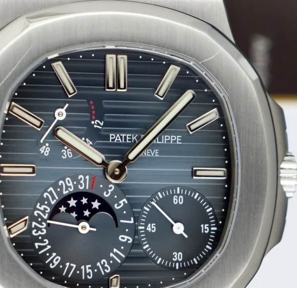 PATEK PHILIPPE Stainless Steel Nautilus Blue Dial PAPERS 5712/1A-001 SANT BLANC