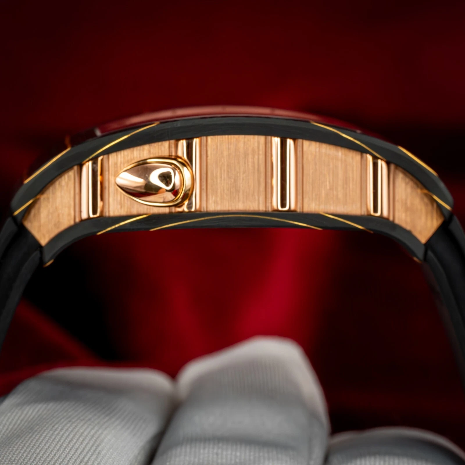 Richard Mille Carbon TPT & Rose Gold Skeleton Dial 37mm RM037 RM 37 Box & Papers