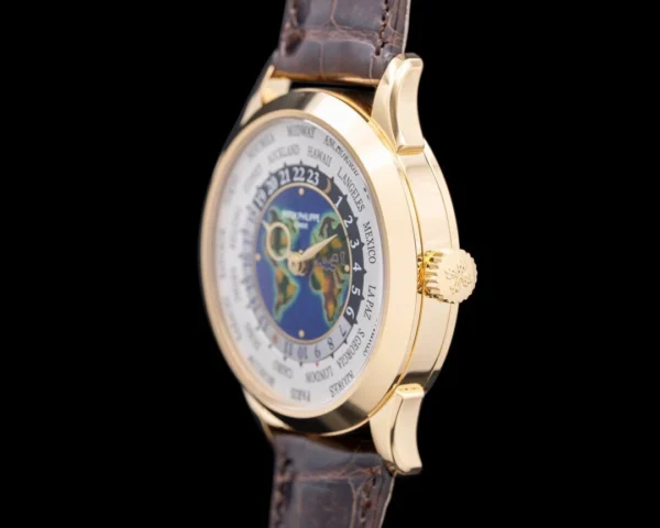 Patek Philippe World Time 5231J 18K Yellow Gold Enamel Dial