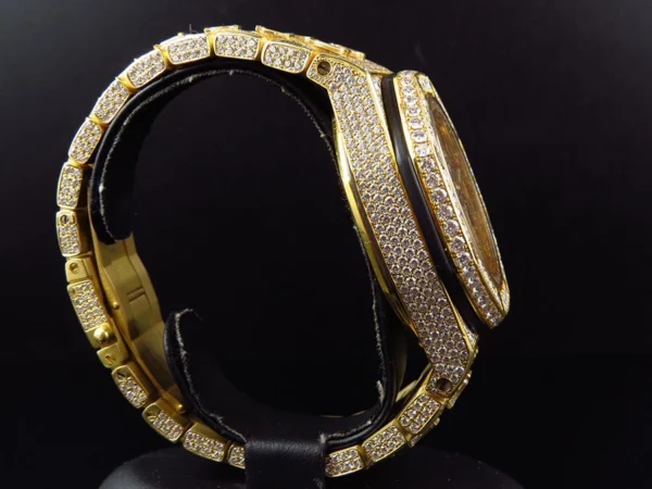 Mens 42 MM Audemars Piguet Royal Oak Offshore 18k Yellow Gold with 38 Ct Diamond