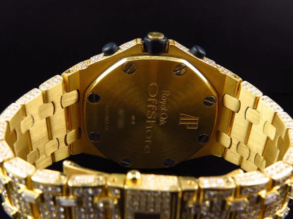 Mens 42 MM Audemars Piguet Royal Oak Offshore 18k Yellow Gold with 38 Ct Diamond